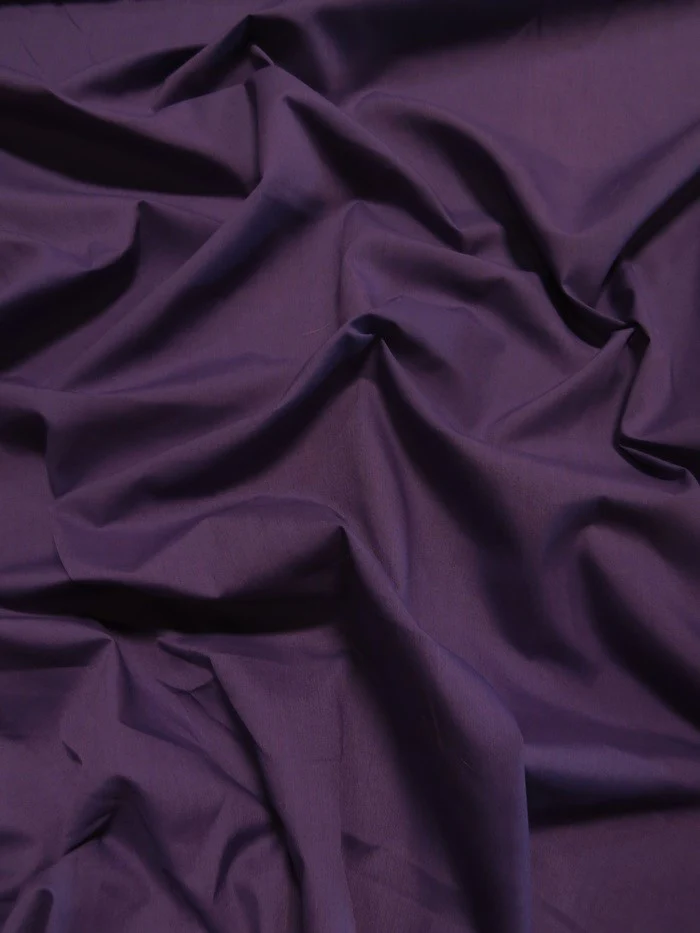 Poly Cotton Solid Fabric / Eggplant / 30 Yard Bolt
