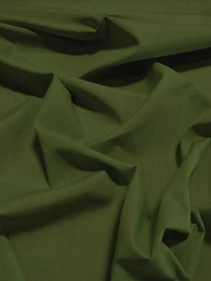 Poly Cotton Solid Fabric / Olive / 30 Yard Bolt