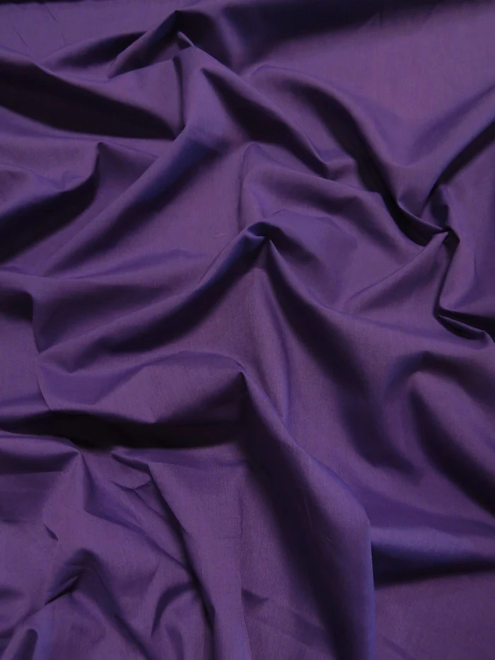 Poly Cotton Solid Fabric / Purple / 100 Yard Bolt