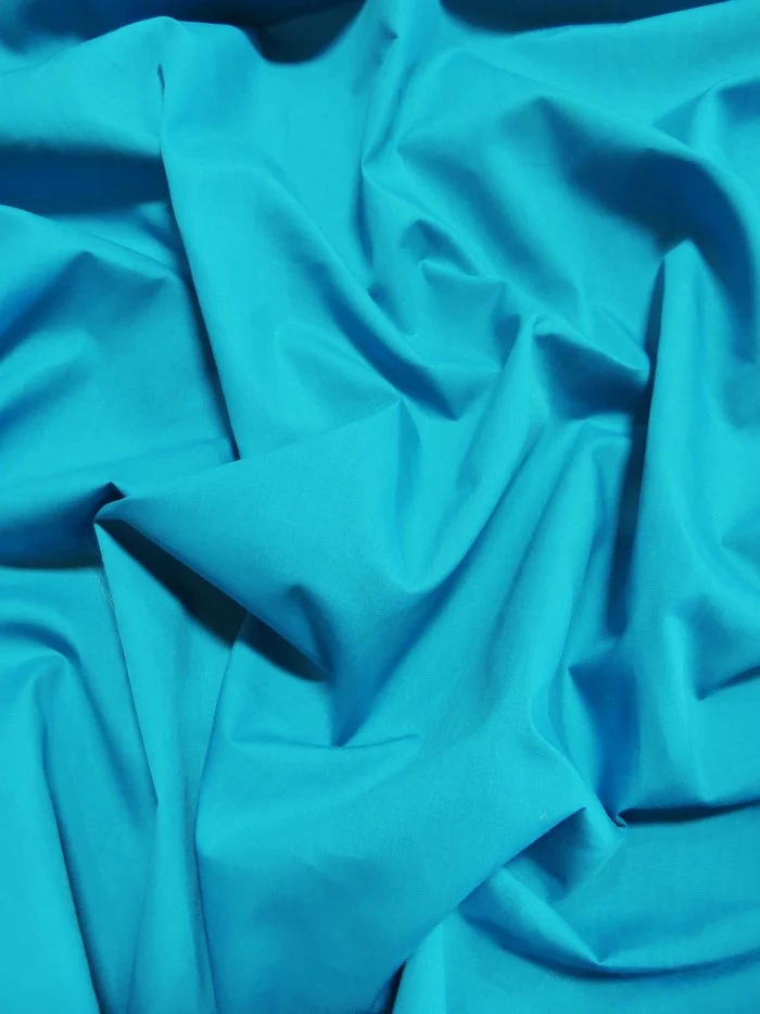 Poly Cotton Solid Fabric / Turquoise / 100 Yard Bolt