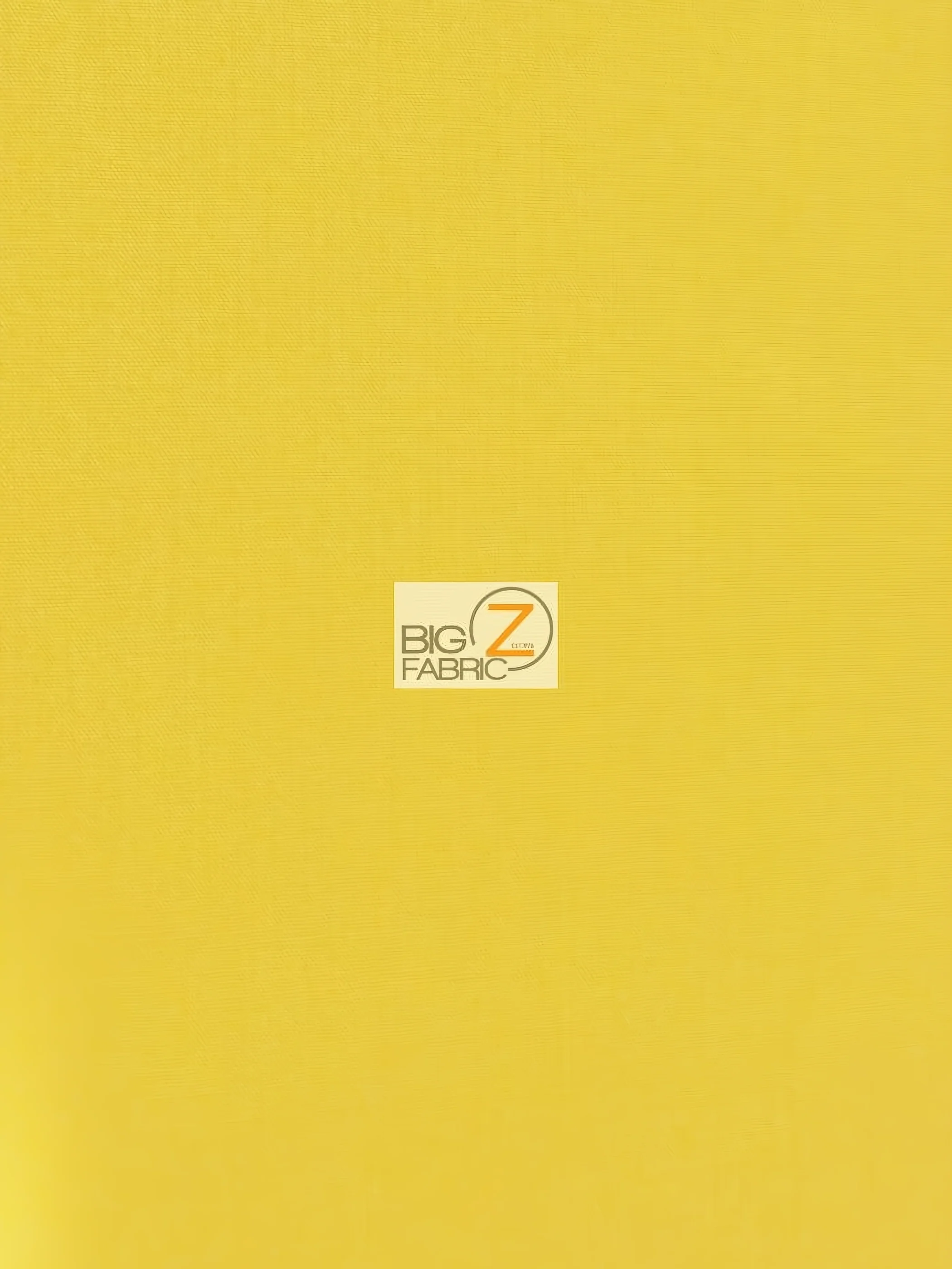 Poly Cotton Solid Fabric / Yellow / 30 Yard Bolt