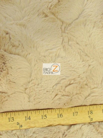 Mocha Rabbit Snuggle Minky Fabric / Sold By The Yard - Image 2
