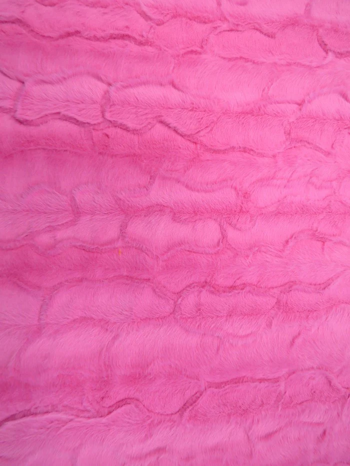 Bunny Rabbit Ultra Soft Snuggle Minky / Hot Pink - Image 2
