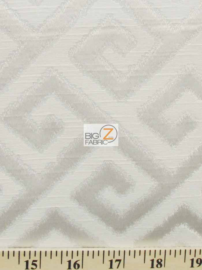 Royal Labyrinth Geometric Upholstery Fabric / Latte / Sold By The Yard - Image 2