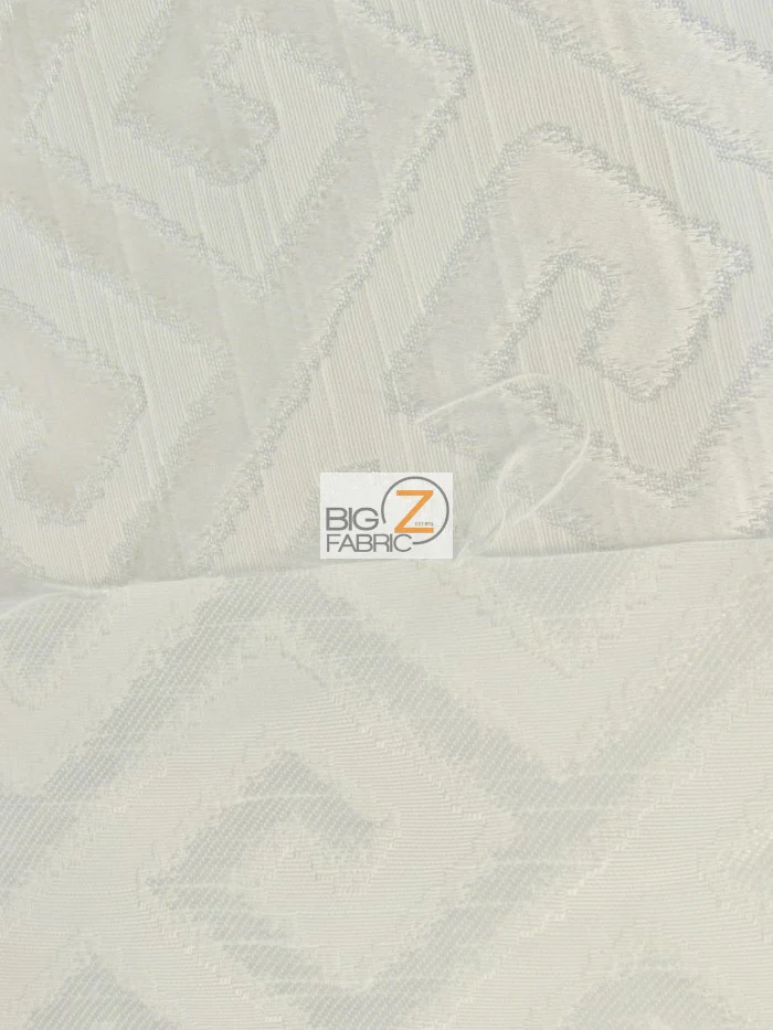 Royal Labyrinth Geometric Upholstery Fabric / Midnight / Sold By The Yard - Image 3