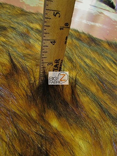 Fire Wolf Animal Coat Costume Faux Fur Fabric / Sold By The (SECOND QUALITY GOODS) - Image 3