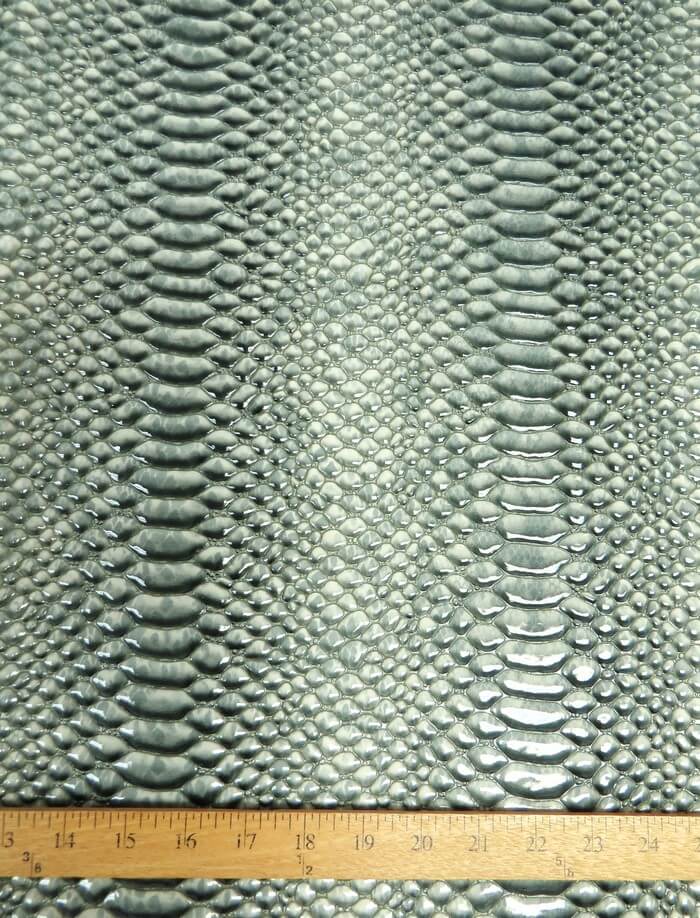 Blood Red Shiny 3D Serpent Snake Embossed Vinyl Fabric / Sold by the Yard - Image 2