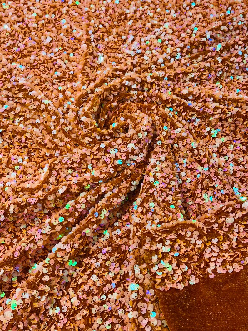 SEQUIN VELVET FABRIC (By The Yard) - Image 58