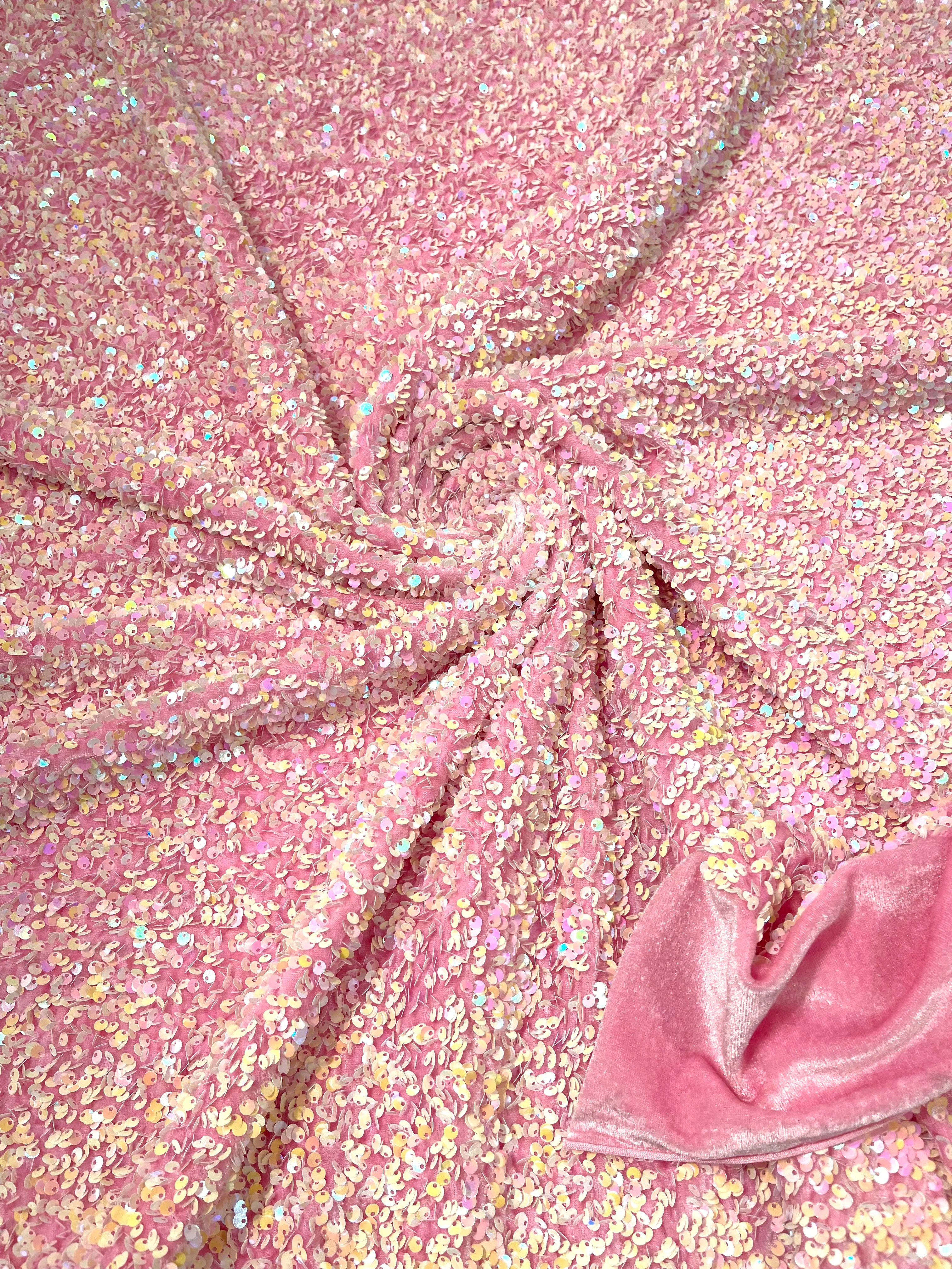 SEQUIN VELVET FABRIC (By The Yard) - Image 60