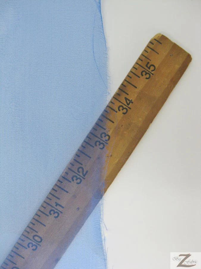 Solid Crystal Organza Fabric - 50 Yard Bolt - Silver - Image 2