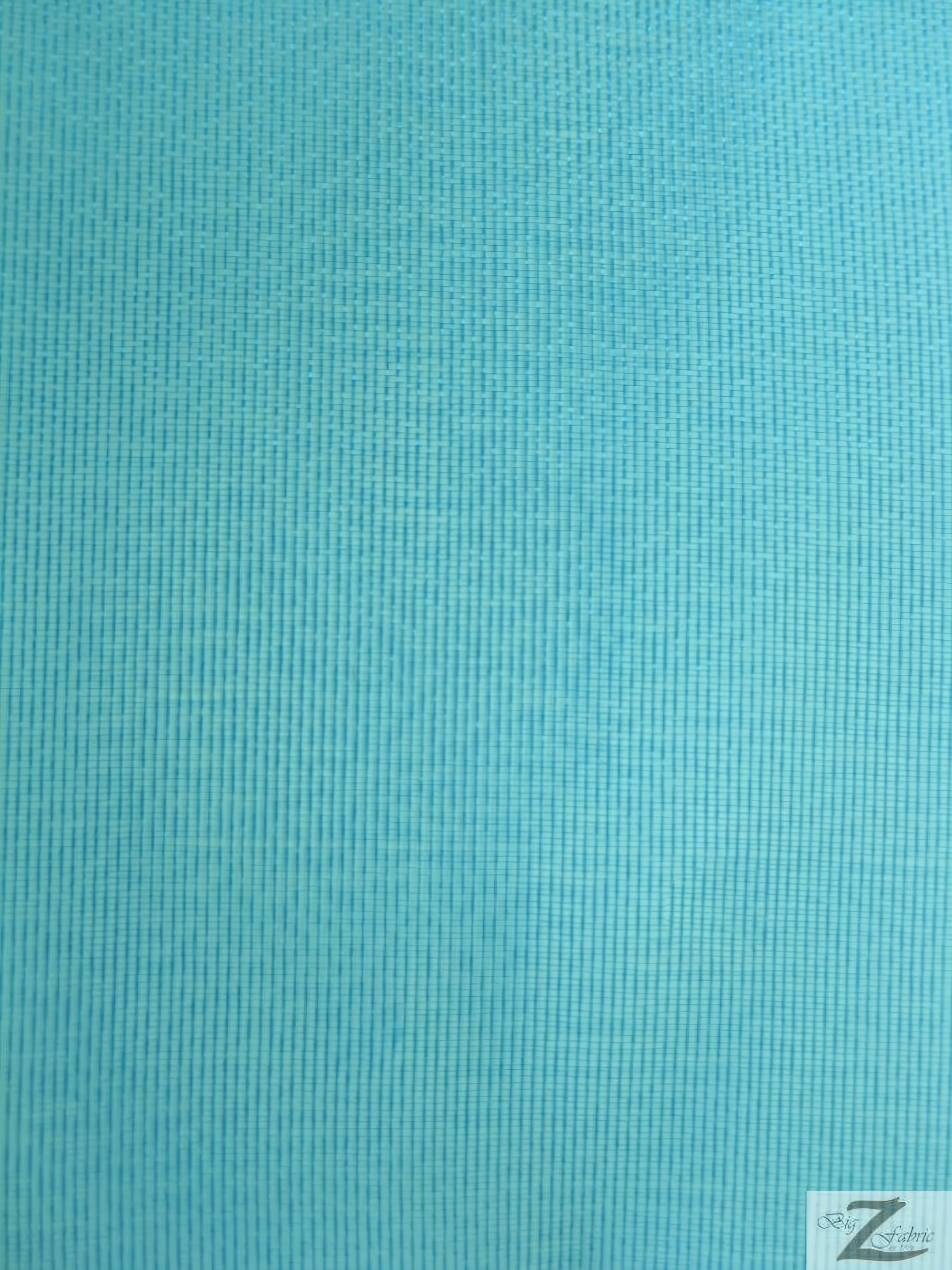 Solid Crystal Organza Fabric - 50 Yard Bolt - Turquoise