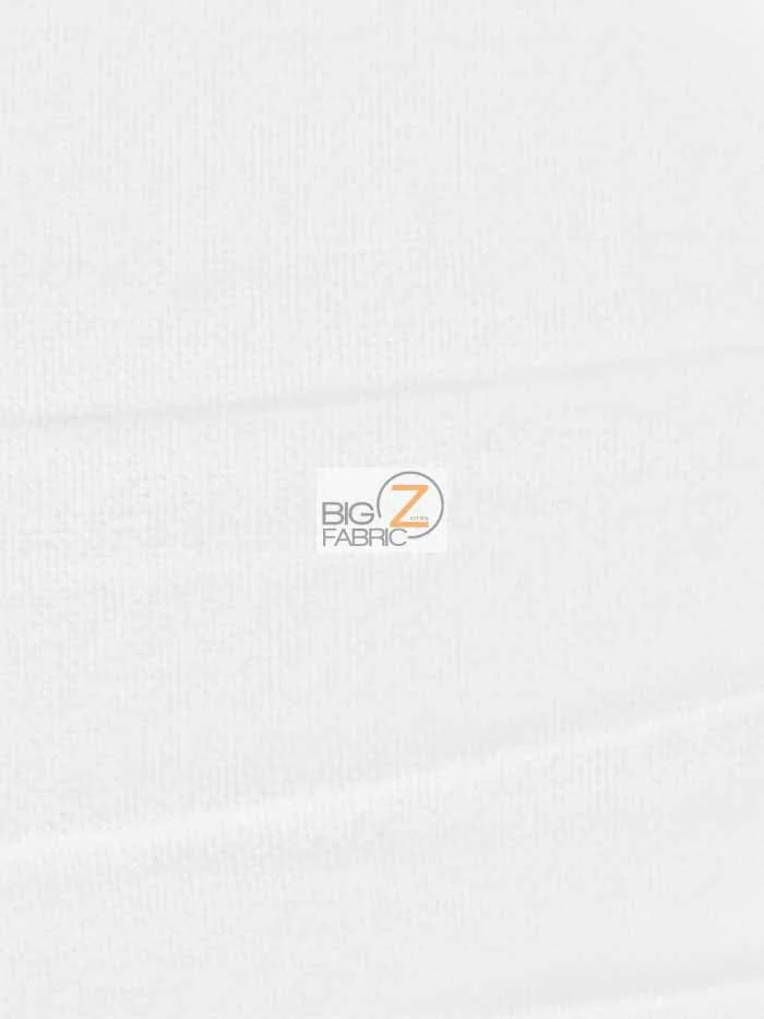 Solid Flannel Fabric / White / Sold By The Yard