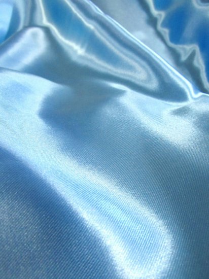 Solid Medium Weight Shiny Satin Fabric / Navy Blue / Sold By The Yard - Image 2