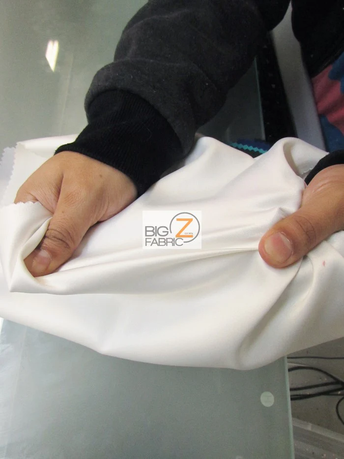 Solid Poly Spandex Satin Fabric / Jade / Sold By The Yard Closeout!!! - Image 3