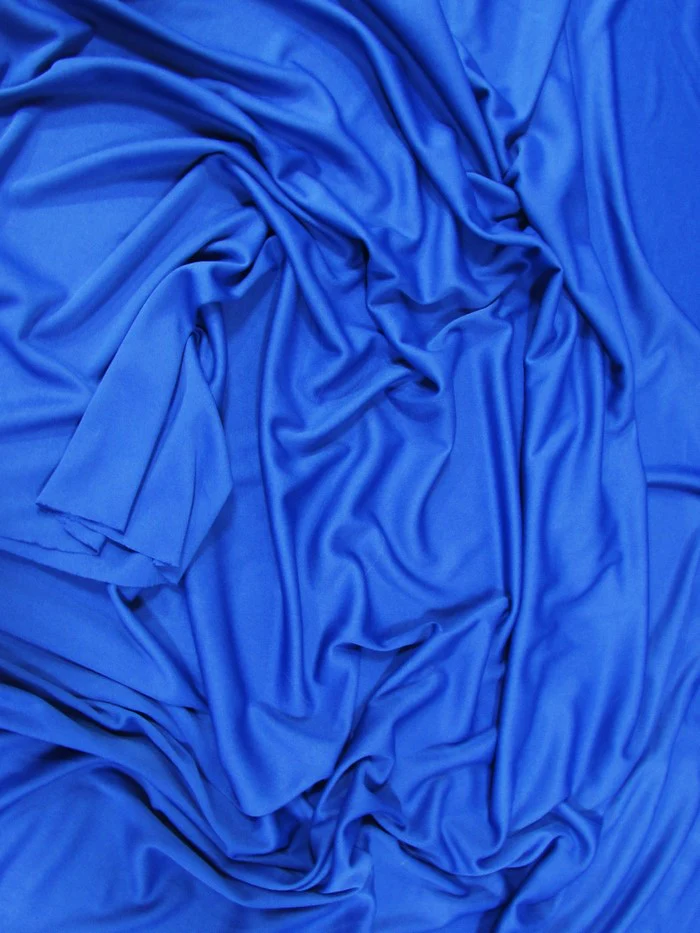 Solid Polyester Interlock Knit Fabric  / Taupe / Sold By The Yard - Image 2