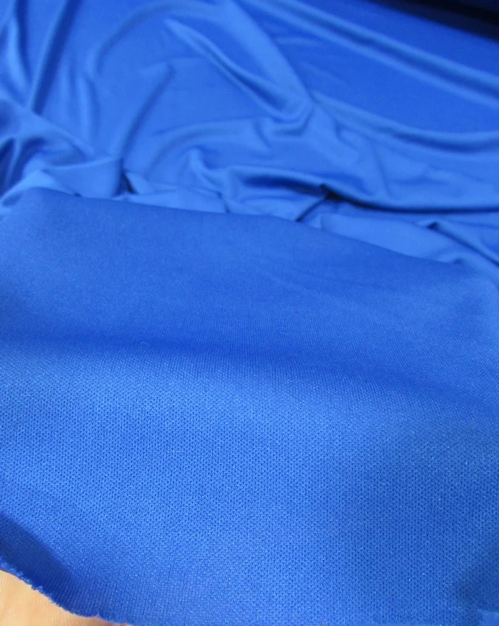 Solid Polyester Interlock Knit Fabric  / Taupe / Sold By The Yard - Image 3