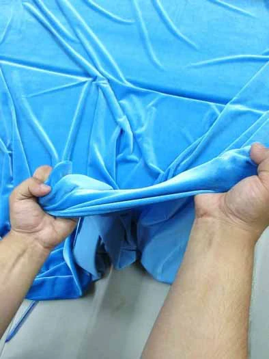 Stretch Velvet Velour Spandex 360 Grams Costume Fabric / Red / Sold By The Yard - Image 5