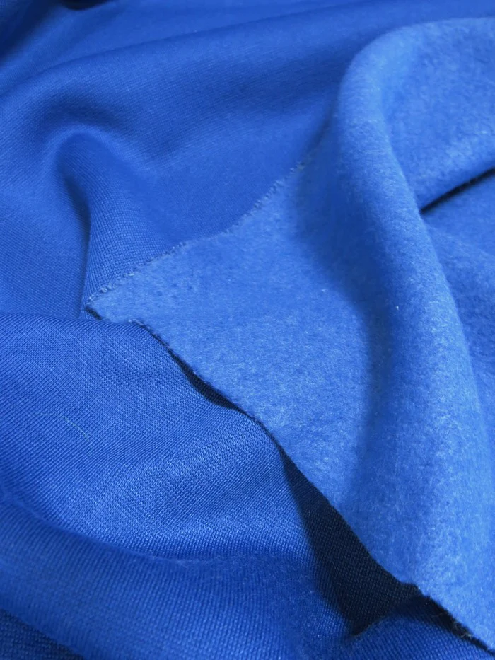 Sweatshirt & Apparel Polar Fleece Fabric / Sky Blue / Sold By The Yard - Image 2