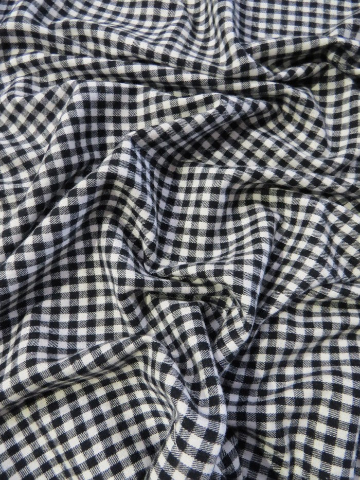 Tartan Plaid Uniform Apparel Flannel Fabric / Buffalo Mini Black - Image 2