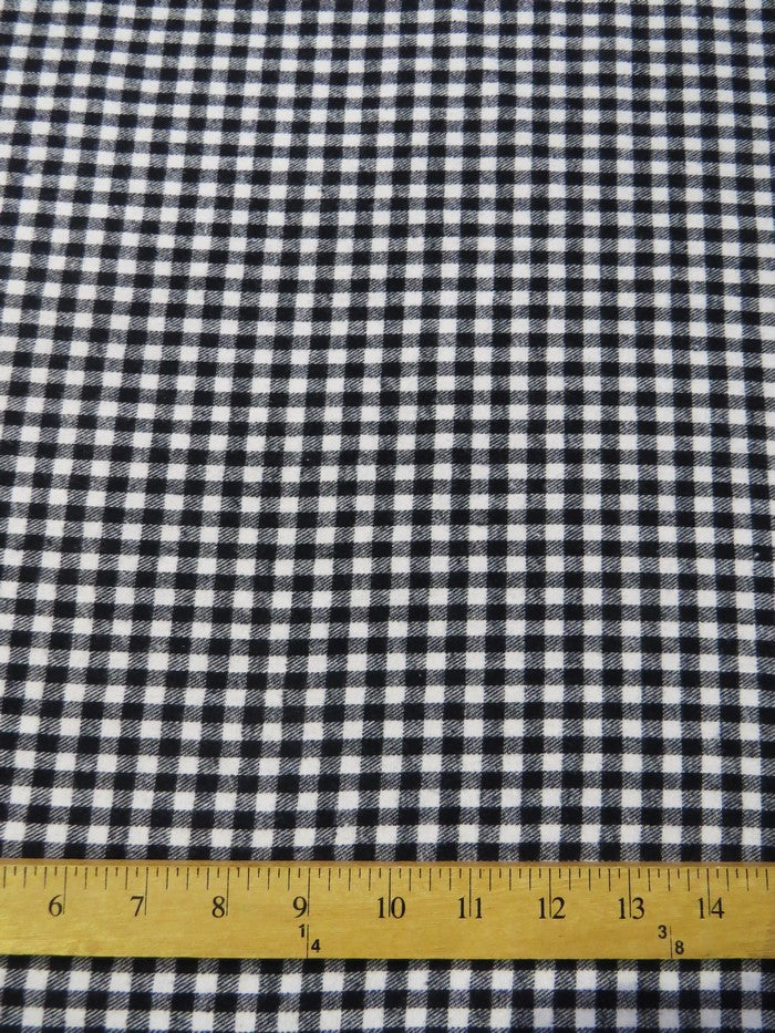 Tartan Plaid Uniform Apparel Flannel Fabric / Buffalo Mini Black - Image 3