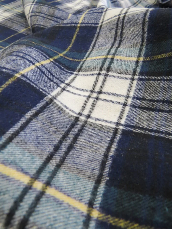 Tartan Plaid Uniform Apparel Flannel Fabric / Buffalo Red/Black / Sold By The Yard - Image 4