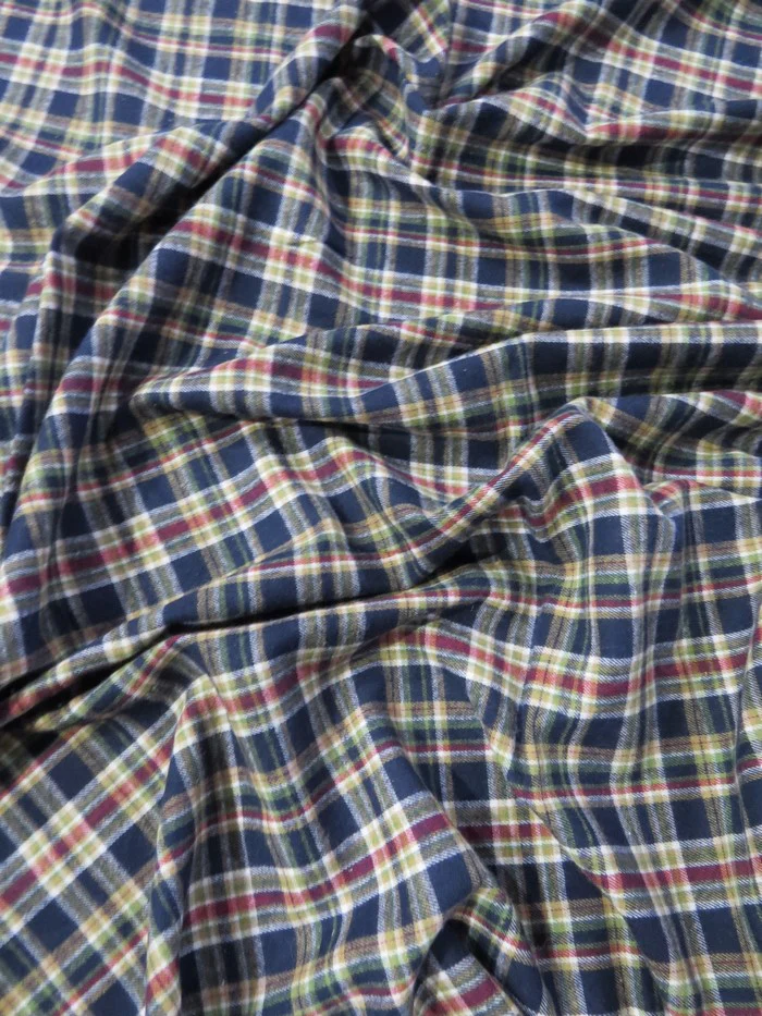 Tartan Plaid Uniform Apparel Flannel Fabric / Multi-Color / Sold By The Yard - Image 2