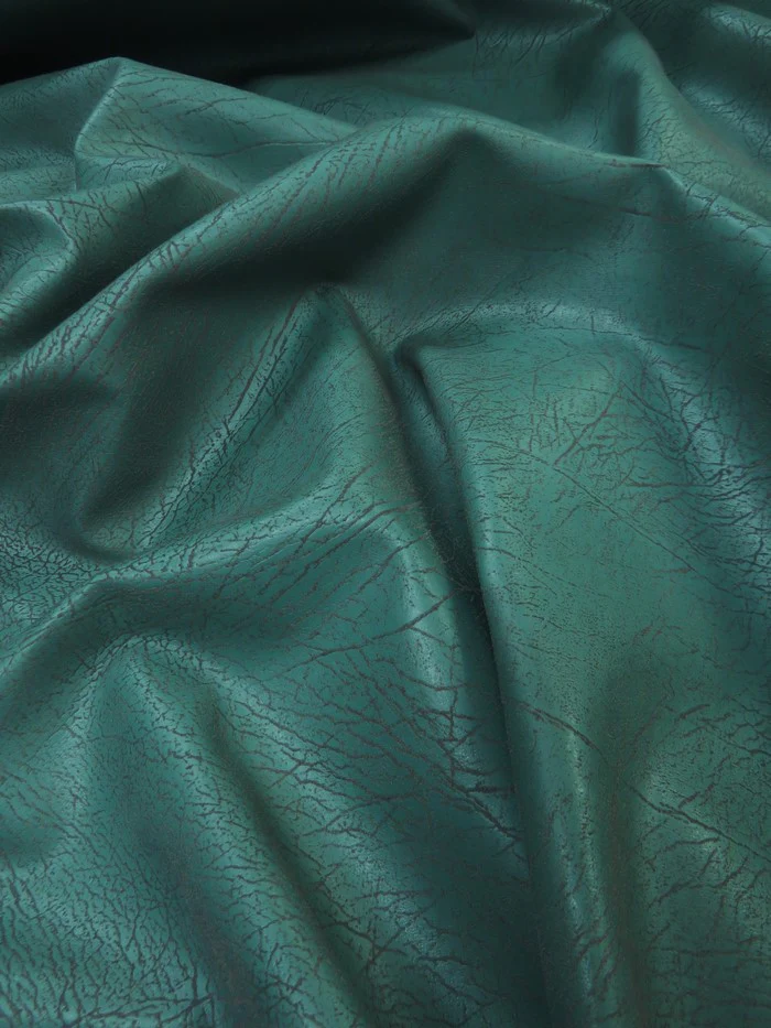 Teal Distressed Velvet Flocking Vinyl / 30 Yard Roll - Image 2