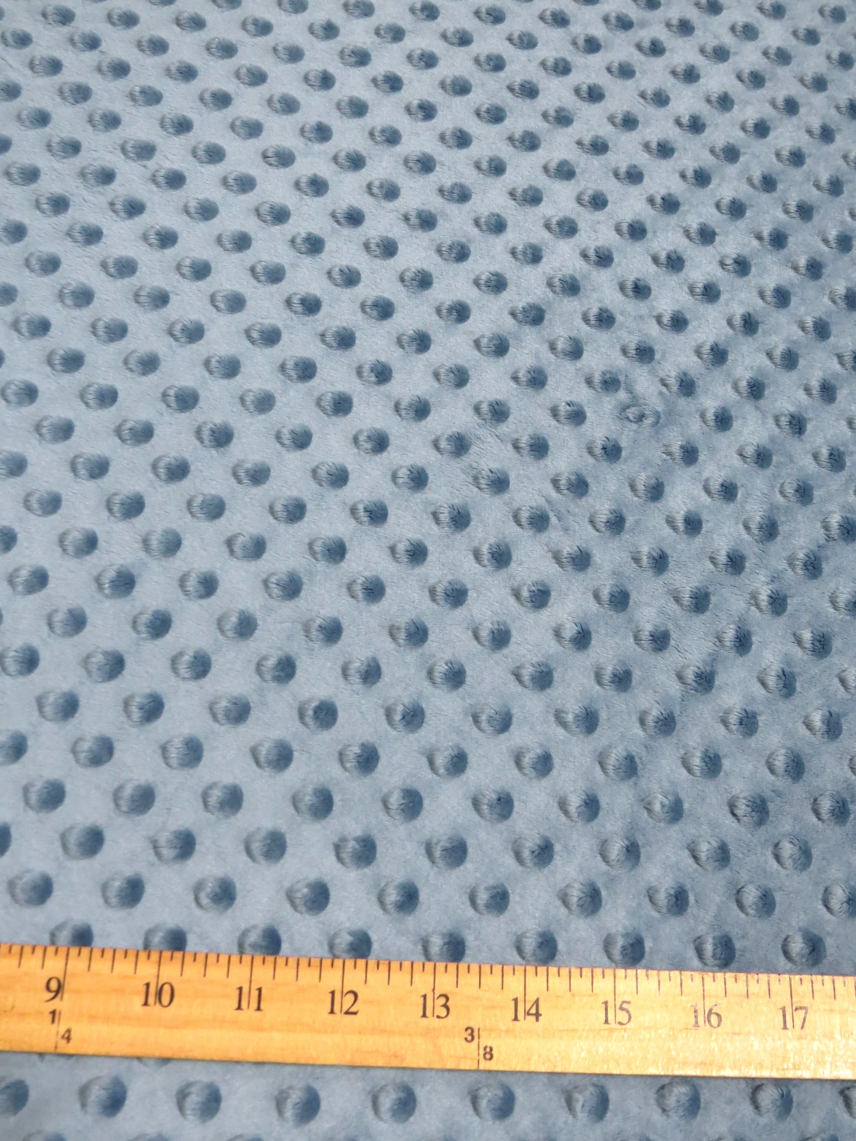 White Minky Dimple Dot Baby Soft Fabric / Sold By The Yard - Image 3