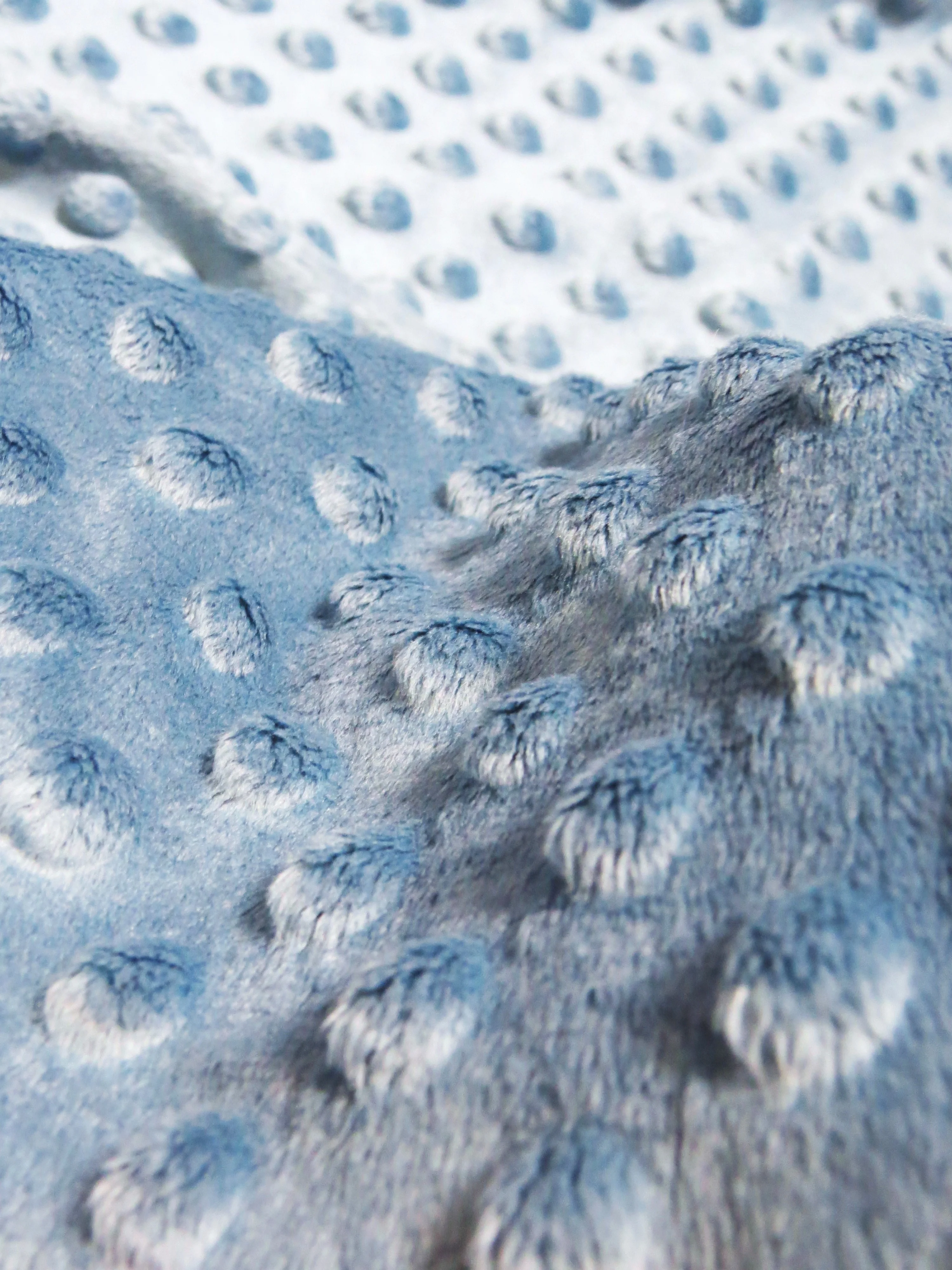 White Minky Dimple Dot Baby Soft Fabric / Sold By The Yard - Image 4