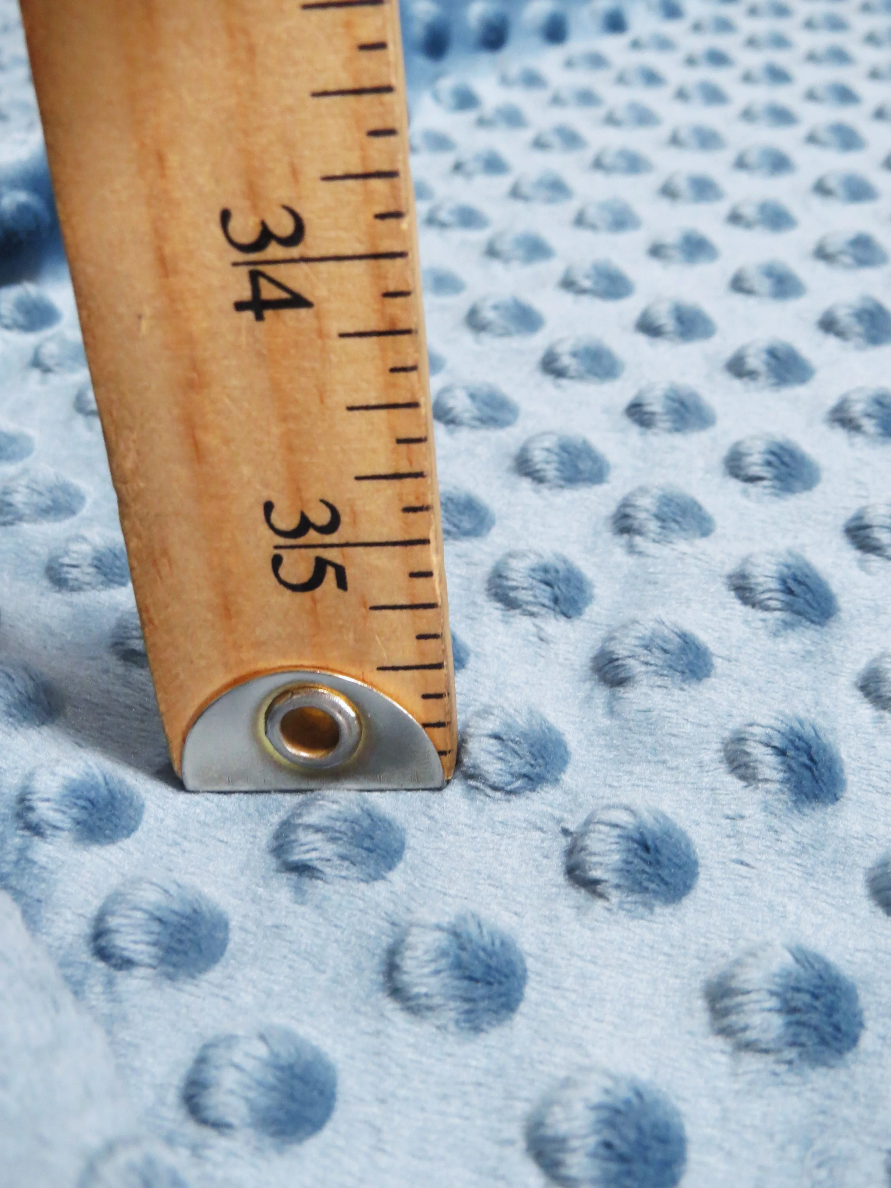 White Minky Dimple Dot Baby Soft Fabric / Sold By The Yard - Image 5