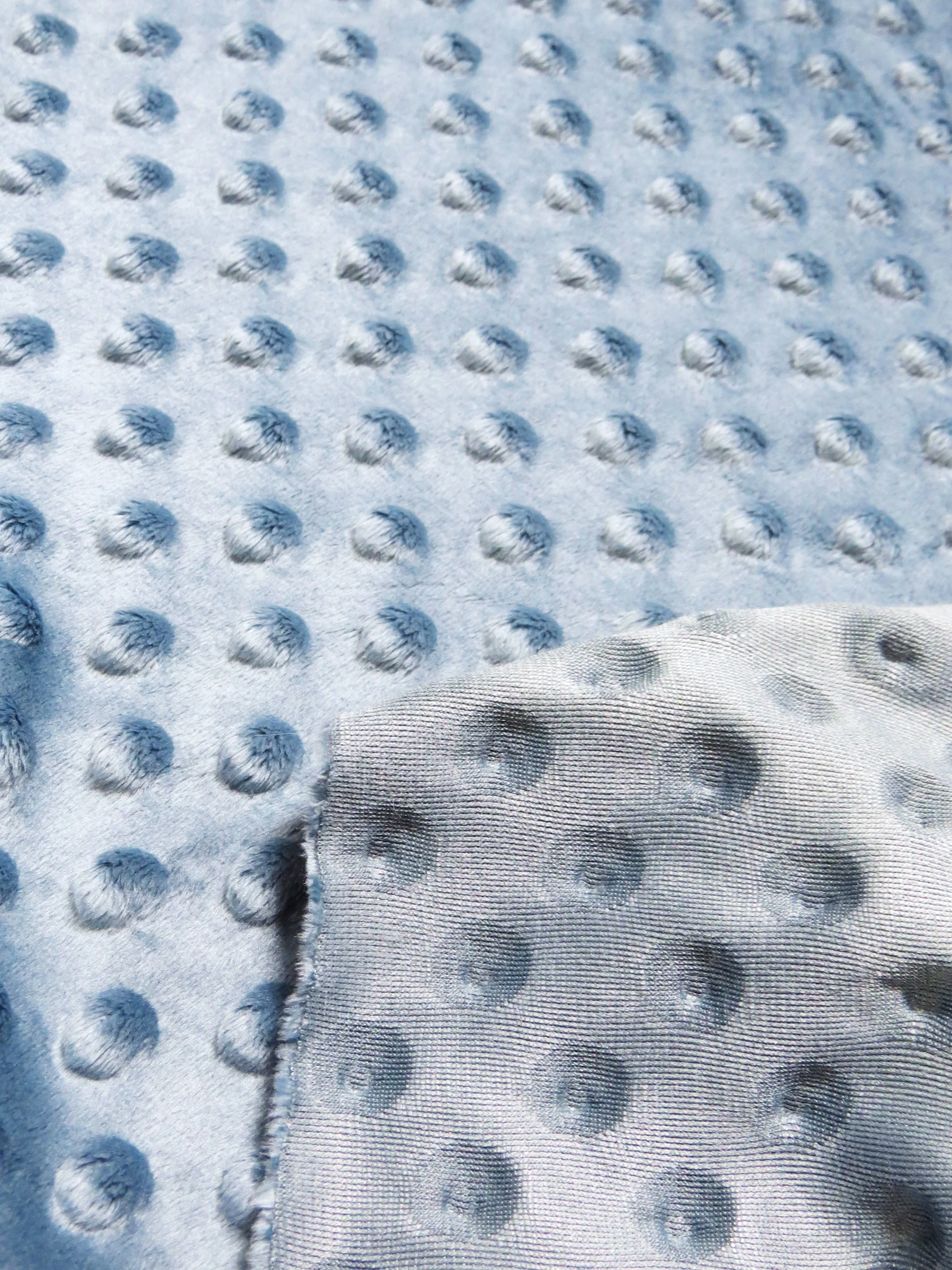 White Minky Dimple Dot Baby Soft Fabric / Sold By The Yard - Image 6