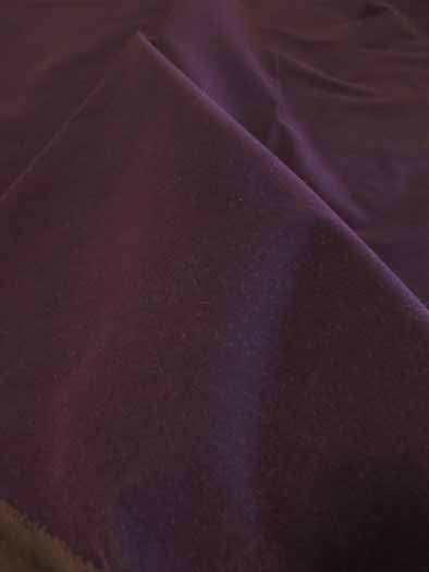 Upholstery Grade Solid Flocking Velvet Fabric / Burgundy / Sold By The Yard - Image 2