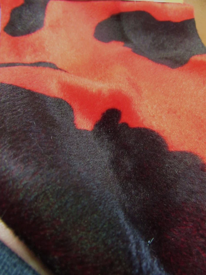 Purple/Black Velboa Cow Animal Short Pile Fabric / Sold By The Yard - Image 5