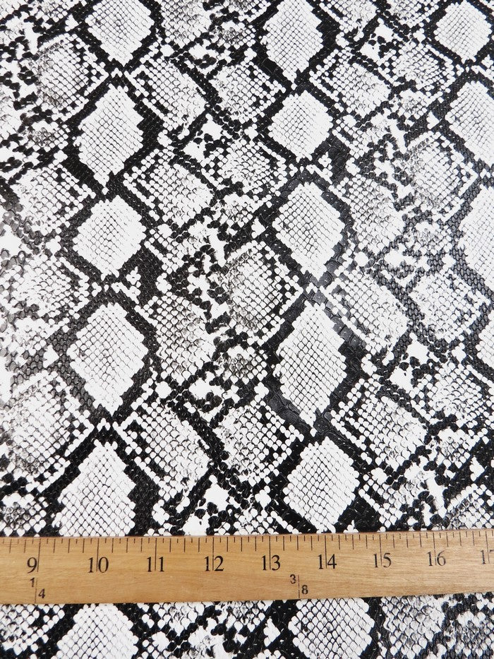 Venom Green / Calico Python Snake Vinyl Fabric - Image 4
