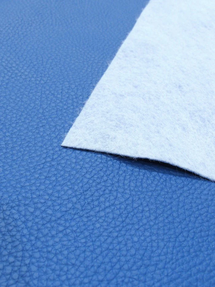 Vinyl Faux Fake Leather Pleather Grain Champion PVC Fabric / Navy Blue / By The Roll - 25 Yards - Image 4