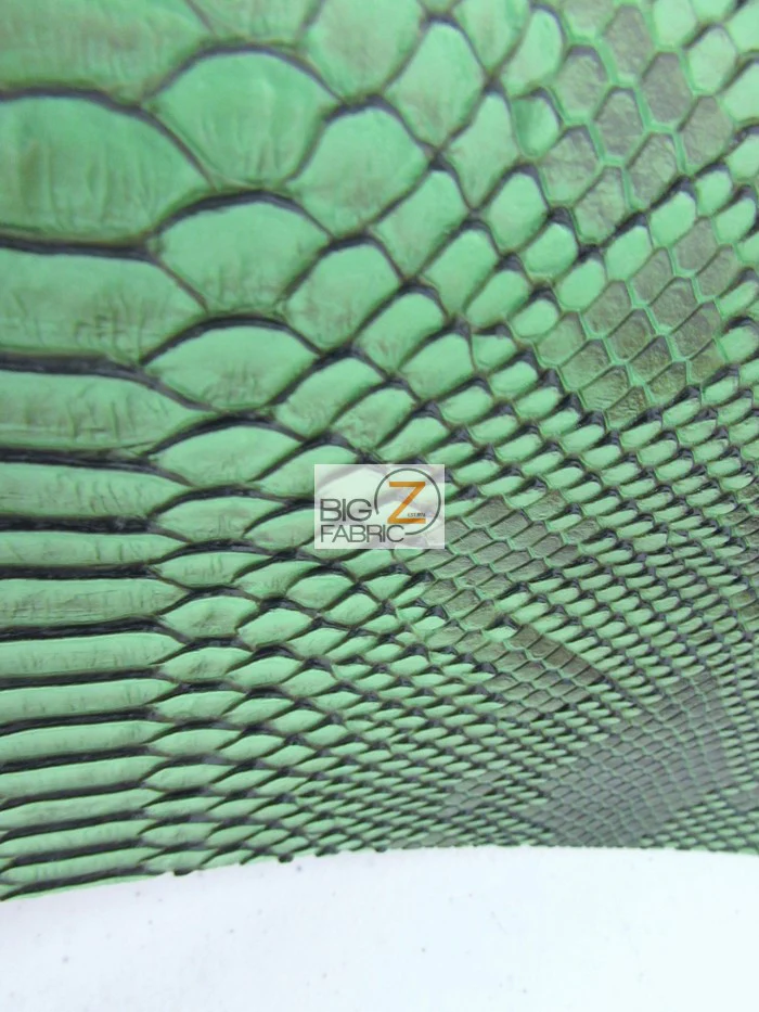 Death Black Viper Sopythana Embossed Snake Skin Vinyl Leather Fabric / Sold By The Yard - Image 4