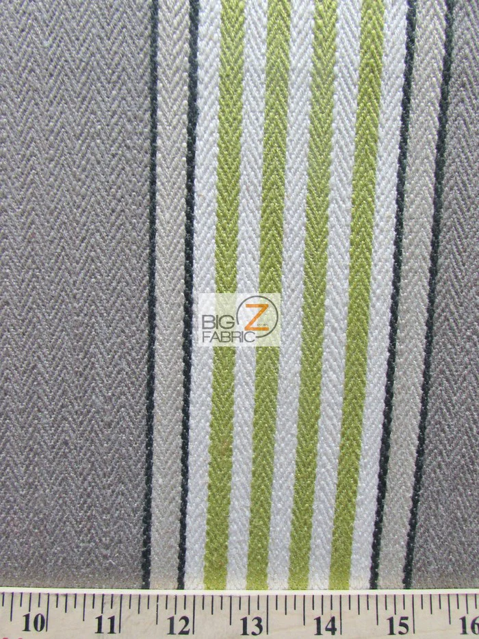 Viscose Pennington Stripe Upholstery Fabric / Red / Sold By The Yard - Image 2