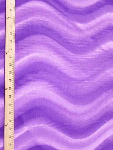 Brown Velboa Solid Wavy Short Pile Fabric / Sold By The Yard - Image 2