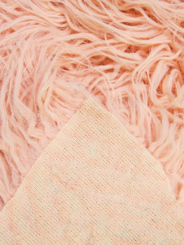 Yeti Mongolian Faux Fur – Flamingo - Image 5